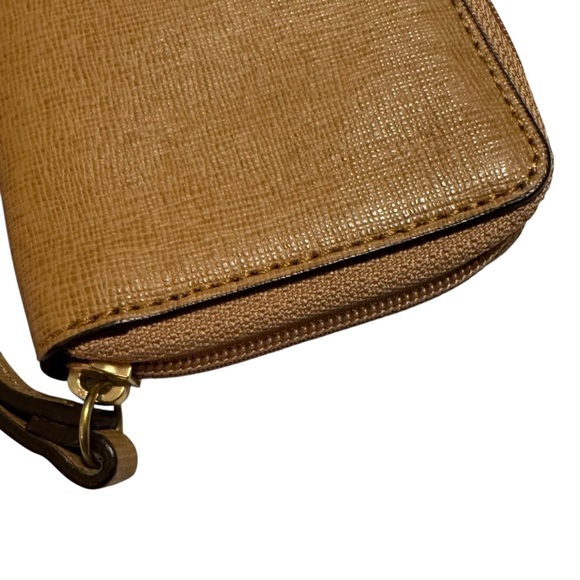 Coach Brown Leather Wallet Wristlet - Picture 6 of 8